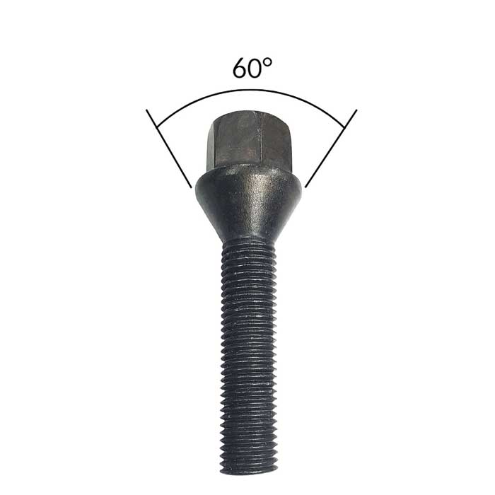 Eibach Wheel bolt conical seat 60° M12x1,5 43mm HEX17 black for Suzuki